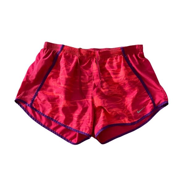 Nike DriFit Shorts Womens Medium Set The Pace Running Red Built In Brief - Picture 8 of 8